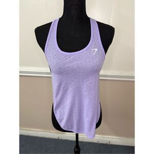 Gymshark Lavender Lightweight Spilt Side Tank Top Size Small
